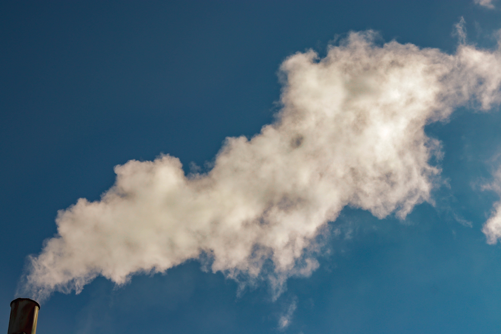Chimney emissions - air pollution